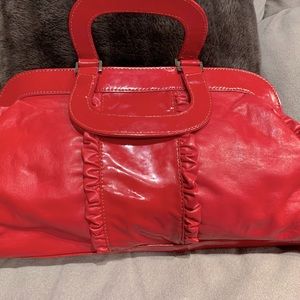 Candies Brand. Red Ruffle Purse. Really cute and fun statement accessory.